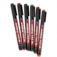 德國威迪投照機專用筆6支套裝Edding OHP Permanent Pen Markers 6's set