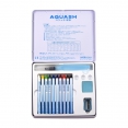 日本蟠桃兒AQUASH水溶蠟筆10色套裝Pentel Watersoluble Crayon with Aquash Brush - 10 Colour Set 
