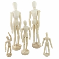 優質原木製人型 4.5''Quality Wooden Manikin 4.5''
