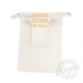 DIY純棉無印束口袋 12 x 16cmDIY Plain Calico Drawstring Bag 12x 16cm