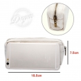 DIY棉帆布無印文具筆袋 7.5 x 18.5cmDIY Plain Canvas Zipper Pencil Case 7.5 x 18.5cm