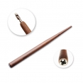 簡約實木直桿英文書法直頭桿Standard Round Penholder – Nut Brown