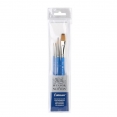溫莎牛頓Cotman水彩畫筆5支#2套裝(圓頭 #0,#2,#6, 平頭 13mm, 幼細頭 #1)WINSOR & NEWTON Cotman Brush Pack Short Handle 5Pk (2) (R #0,#2,#6, F 13mm, LR #1)