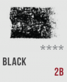 Conte a Paris 素描方形炭條12支套裝 - Black 2BConte a Paris Sketching Carre x12 Black 2B Set 