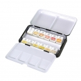 韓國MUNGYO水彩12色半磚套裝 - 金屬色系Mungyo Professional Watercolour 12 Half-pans Set - Metallic