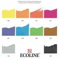 荷蘭泰倫斯液體水彩10色套裝Talens Ecoline Liquid Watercolour Ink 10x30ml Set