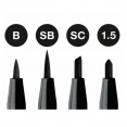 輝柏嘉美術筆4枝裝(黑色)(B, SB, SC, 1.5mm)Faber-Castell PITT India Ink Pen (Black) (B, SB, SC, 1.5mm) 4pcs