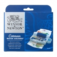 溫莎牛頓COTMAN水彩12色半磚寫生套裝W&N COTMAN Watercolour 12 Half Pan Set with Water Bottle
