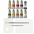 溫莎牛頓Galeria塑膠彩60毫升9色連工具套裝Winsor & Newton Galeria Acrylic 9x60ml Tube Set with Accessories 溫莎牛頓Galeria塑膠彩60毫升9色連工具套裝Winsor & Newton Galeria Acrylic 9x60ml Tube Set with Accessories