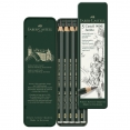 輝柏嘉素描鉛筆(粗桿)5支套裝Faber-Castell Castell 9000 Jumbo Graphite Pencil, Tin of 5pcs.