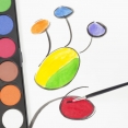 LB 廣告彩片裝12色連畫筆套裝LB Gouache Disc 12's with Brush Set LB 廣告彩片裝12色連畫筆套裝LB Gouache Disc 12's with Brush Set