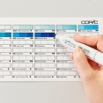 Copic 自製Color Swatch厚咭Copic Color Swatch Cards
