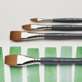溫莎牛頓專業水彩平頭仿貂毛纖維畫筆WINSOR & NEWTON Pro Watercolour Synthetic Sable Brush One Stroke