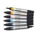 溫莎牛頓水彩軟咀麥克筆6色套裝 - Sky TonesWINSOR & NEWTON Promarker Watercolour 6 Set - Sky Tones