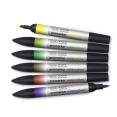 溫莎牛頓水彩軟咀麥克筆6色套裝 - Foliage TonesWINSOR & NEWTON Promarker Watercolour 6 Set - Foliage Tones