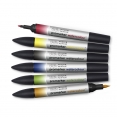 溫莎牛頓水彩軟咀麥克筆6色套裝 - Basic TonesWINSOR & NEWTON Promarker Watercolour 6 Set - Basic Tones