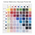 溫莎牛頓COTMAN水彩8色半磚連畫筆套裝 - SkyscapeW&N Cotman Watercolour 8Hp Pocket Set - Skyscape
