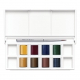 溫莎牛頓COTMAN水彩8色半磚連畫筆套裝 - LandscapeW&N Cotman Watercolour 8Hp Pocket Set - Landscape