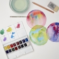 溫莎牛頓COTMAN水彩16色半磚連工具套裝W&N Cotman Water Colour 16 Half Pan Set with Accessories