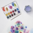 溫莎牛頓COTMAN水彩12色半磚寫生套裝W&N COTMAN Watercolour Sketcher' Pocket Box 12HP Set
