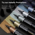 溫莎牛頓麥克筆-6色套裝(金屬系列) NC#0290135WINSOR & NEWTON Set of 6 Metallic Marker