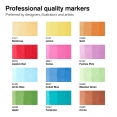 溫莎牛頓專業麥克筆-12+1色#2套裝WINSOR & NEWTON Set of 12+1 Promarker - Set 2