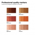溫莎牛頓專業麥克筆6色套裝 - 膚色系列#2Winsor & Newton Promarker 6 Set - Skin Tones 2