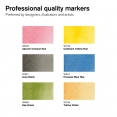 溫莎牛頓水彩軟咀麥克筆6色套裝 - Basic TonesWINSOR & NEWTON Promarker Watercolour 6 Set - Basic Tones