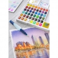 輝柏嘉48色磚裝水彩連畫筆套裝Faber-Castell Solid Water Color Set 48Col.