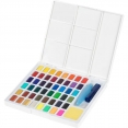 輝柏嘉48色磚裝水彩連畫筆套裝Faber-Castell Solid Water Color Set 48Col.