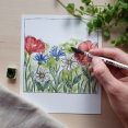 德國KUM x Handgemalt Floral 水彩畫筆3支套裝KUM x Handgemalt Floral Brush Set 3Pk