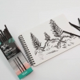 蒙瑪特天然炭條12支紙盒裝Mont Marte Willow Charcoal 12pcs.