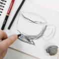 蒙瑪特天然炭條12支紙盒裝Mont Marte Willow Charcoal 12pcs.