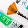 蒙瑪特尼龍短桿扇形畫筆-14號Mont Marte Artist Taklon Fan Brush #14