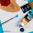 蒙瑪特斜峰尼龍長桿畫筆Mont Marte Artist Taklon Brush - Angle