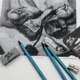 蒙瑪特高壓炭筆3支套裝Mont Marte Woodless Charcoal Pencils 3 pcs. Set