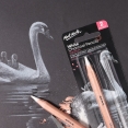 蒙瑪特白色炭筆2支裝Mont Marte White Charcoal Pencils 2 pcs. Set