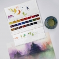 溫莎牛頓COTMAN水彩24色全磚寫生套裝Winsor & Newton COTMAN Watercolour Studio 24's col. WholePans Set
