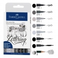 輝柏嘉尼龍軟咀美術筆-書法系列8支裝Faber-Castell PITT Pen Brush Lettering Set, Wallet-8pcs