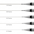 溫莎牛頓Fineliner 高級幼線筆5枝套裝WINSOR & NEWTON Fineliner Black Assortment Set