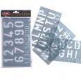 臺灣確斯優質字母尺50mmCox Graphic Lettering Stencil 50mm 臺灣確斯優質字母尺50mmCox Graphic Lettering Stencil 50mm