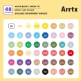 Arrtx塑膠彩軟咀麥克筆48色套裝 - 基礎Arrtx Acrylic Brush Marker 48 Colour Basic Set