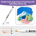 Arrtx塑膠彩軟咀麥克筆60色套裝 - 動漫Arrtx Acrylic Brush Marker 60 Colour Anime Set
