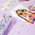 Arrtx塑膠彩軟咀麥克筆60色套裝 - 動漫Arrtx Acrylic Brush Marker 60 Colour Anime Set