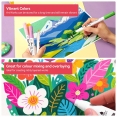 Arrtx塑膠彩軟咀麥克筆120色套裝 - 動漫Arrtx Acrylic Brush Marker 120 Colour Anime Set
