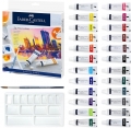 輝柏嘉水彩9毫升24色連調色碟套裝Faber-Castell Watercolour 24x9ml Tube Set with Mixing Palette