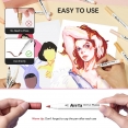 Arrtx塑膠彩軟咀麥克筆30色套裝 - CArrtx Acrylic Brush Marker 30 Colour C Set