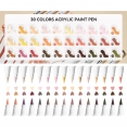 Arrtx塑膠彩軟咀麥克筆30色套裝 - CArrtx Acrylic Brush Marker 30 Colour C Set