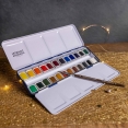 LB精品水彩24色半磚套裝 (金屬盒)LB Fine Watercolour 24 Half Pan Metal Box Set LB精品水彩24色半磚套裝 (金屬盒)LB Fine Watercolour 24 Half Pan Metal Box Set