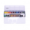 LB精品水彩24色半磚套裝 (金屬盒)LB Fine Watercolour 24 Half Pan Metal Box Set LB精品水彩24色半磚套裝 (金屬盒)LB Fine Watercolour 24 Half Pan Metal Box Set